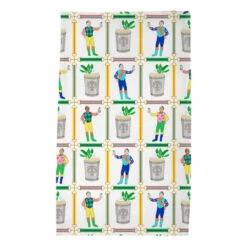 Jockeys & Juleps Personalized Poly Twill Tea Towels, Set Of 2, Winning White