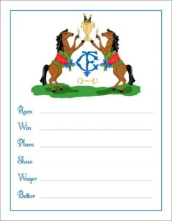 Winner's Circle, Bubbles, Horse Racing Betting Cards