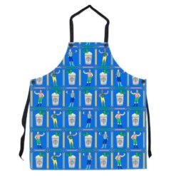 Jockeys & Juleps Personalized Apron, Blue Ribbon