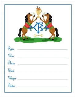 Winner's Circle, Bourbon, Horse Racing Betting Cards