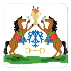 Winner's Circle, Bourbon, Personalized 4"x 4" Paper Coasters