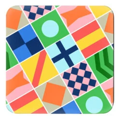 Derby Silks 4"x 4" Paper Coasters