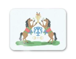 Winner's Circle, Bourbon, Personalized 16" X 12" Tempered Glass Cutting Board