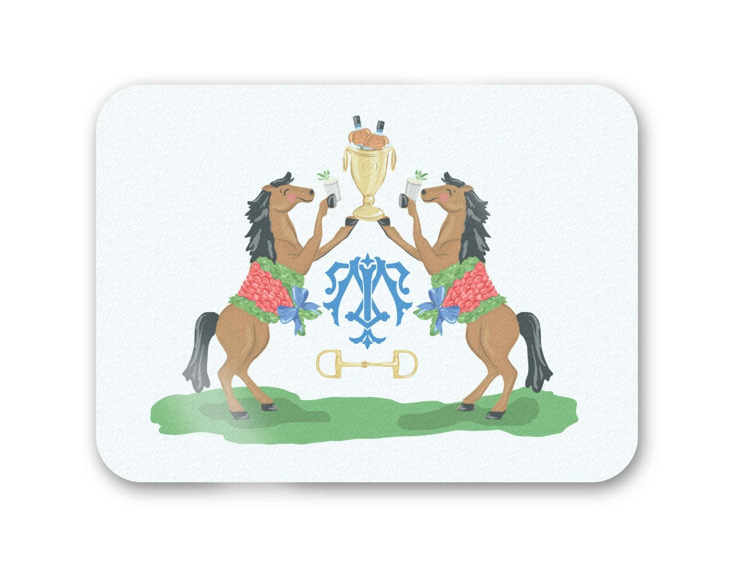 Winner's Circle, Bourbon, Personalized 16" X 12" Tempered Glass Cutting Board 1 Winner's Circle, Bourbon, Personalized 16" X 12" Tempered Glass Cutting Board