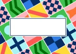 Derby Silks Tented Place Cards