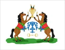 Winner's Circle, Bubbles, Personalized Folded Note Cards