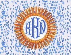 Starburst Personalized Folded Note Cards