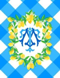 Lemon Crest, Grove Picnic, Personalized Folded Note Cards