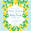 Lemon Crest Invitation, Blue Skies