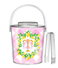 Lemon Crest, Pink Lemonade, 3 Qt. Acrylic Ice Bucket