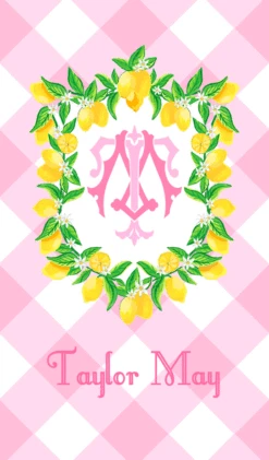 Lemon Crest, Pink Lemonade, Enclosure Cards