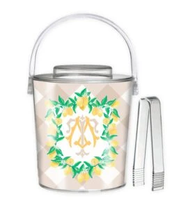 Lemon Crest, Meringue, 3 Qt. Acrylic Ice Bucket