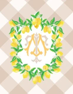 Lemon Crest, Meringue, Personalized Folded Note Cards