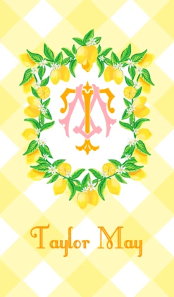 Lemon Crest, Limoncello, Enclosure Cards