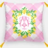Lemon Crest, Pink Lemonade, Euro Pillow & Insert, 26"x26"