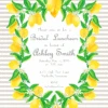 Lemon Crest Invitation, Meringue