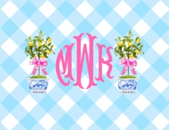 Lemon Tree Personalized Folded Note Cards