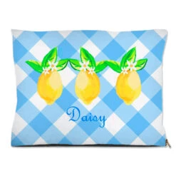 Lovely Lemon, Orchard Skies, Personalized Pet Bed, (3) Sizes Available