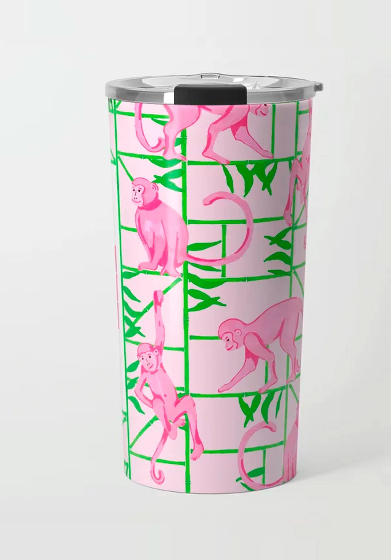 Monkey Trapeze Trellis, Jungle, Stainless Steel Travel Tumbler 2 Monkey Trapeze Trellis, Jungle, Stainless Steel Travel Tumbler - Image 2
