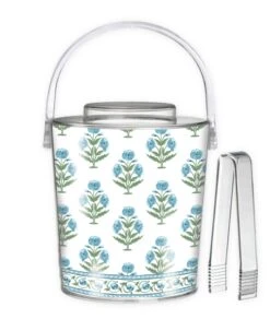 Mughal Blooms Ice Bucket, Blue