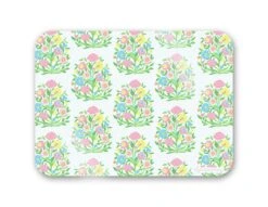 Mughal Bouquet 16" X 12" Tempered Glass Cutting Board