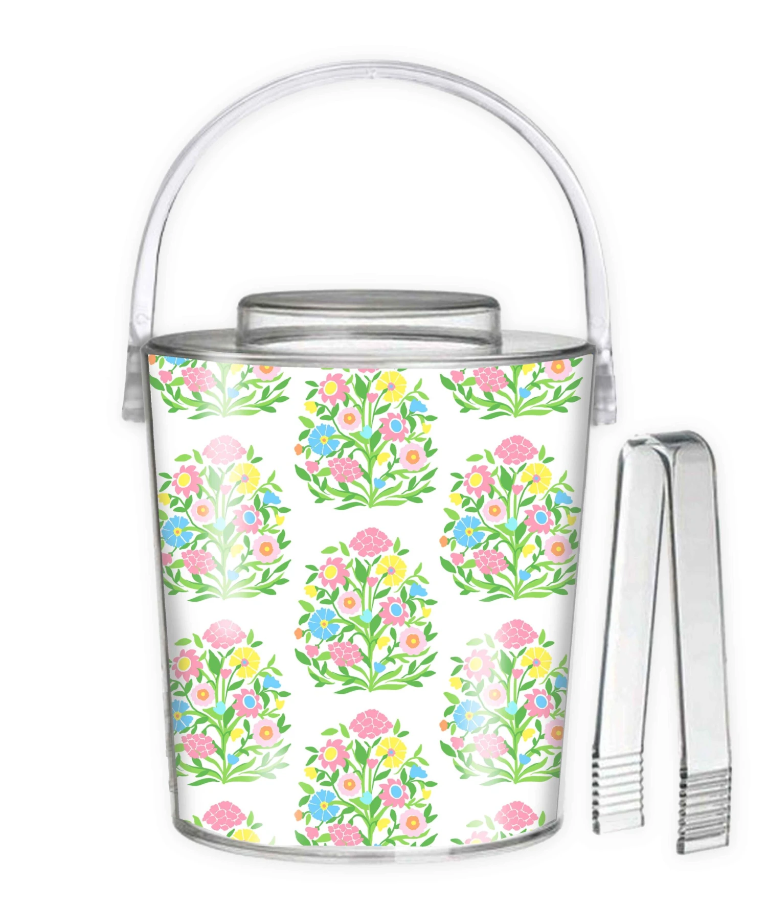 Mughal Bouquet Ice Bucket 1 Mughal Bouquet Ice Bucket
