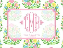 Mughal Bouquet Personalized Gift Sticker Label, Set Of 24