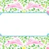 Mughal Bouquet Stripe Easter Tented Place Cards