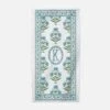 Mughal Blooms Personalized Beach Towel, Blue