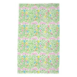 *IN STOCK* Mughal Bouquet Stripe Easter Poly Twill Tea Towel, Single