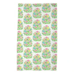 Mughal Bouquet Poly Twill Tea Towels, Set Of 2