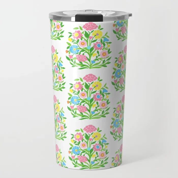 Mughal Bouquet Travel Tumbler 1 Mughal Bouquet Travel Tumbler