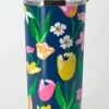 Petals Aplenty Travel Tumbler, Navy