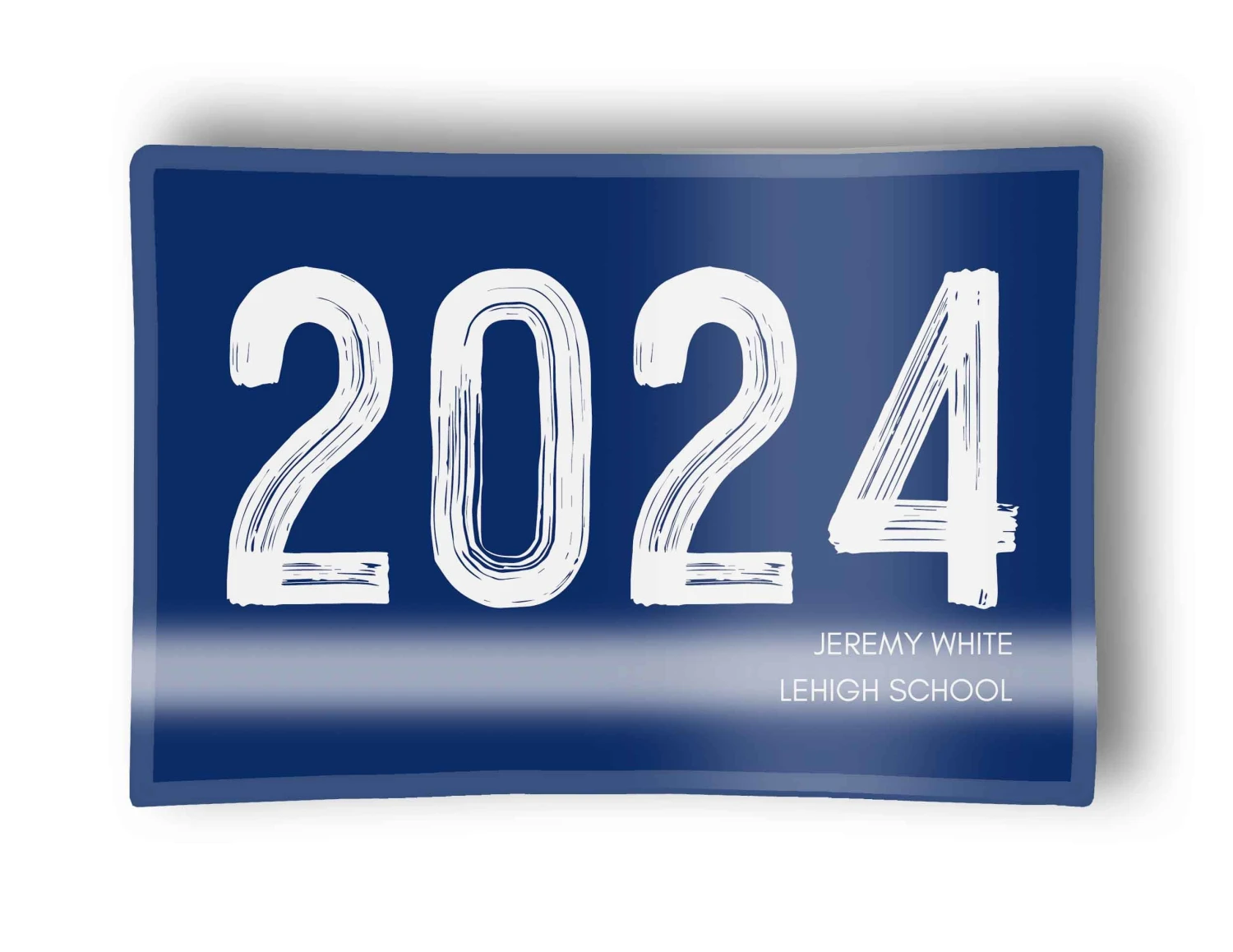 Graduation Personalized Glass Trinket Dish, 5"x7" 1 Graduation Personalized Glass Trinket Dish, 5"x7"