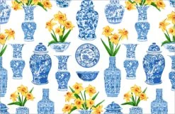 Orient Bouquet Paper Tear-away Placemat Pad