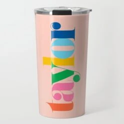 Make It Mine Personalized Travel Tumbler, Coral