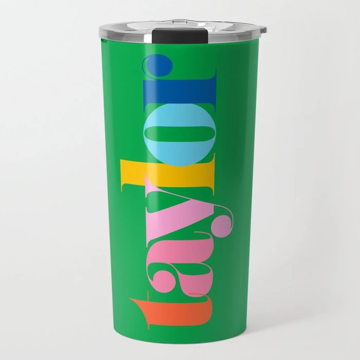 Make It Mine Personalized Travel Tumbler, Kelly 1 Make It Mine Personalized Travel Tumbler, Kelly