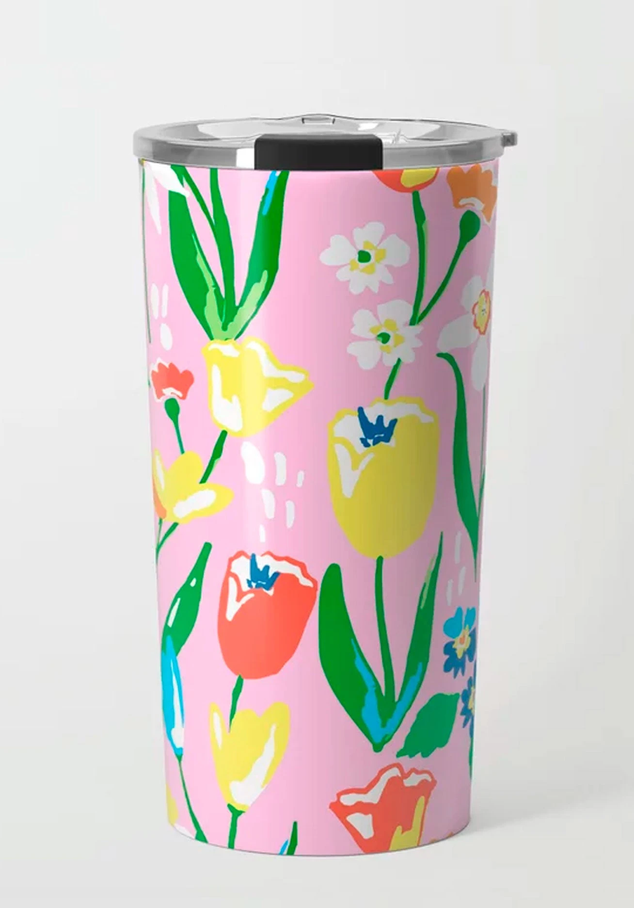 Petals Aplenty Travel Tumbler, Pink 1 Petals Aplenty Travel Tumbler, Pink