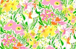 Preppy Perennials Paper Tear-away Placemat Pad