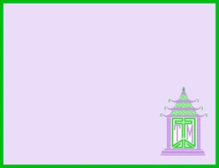 Royal Pagoda, Amethyst, Flat Note Cards