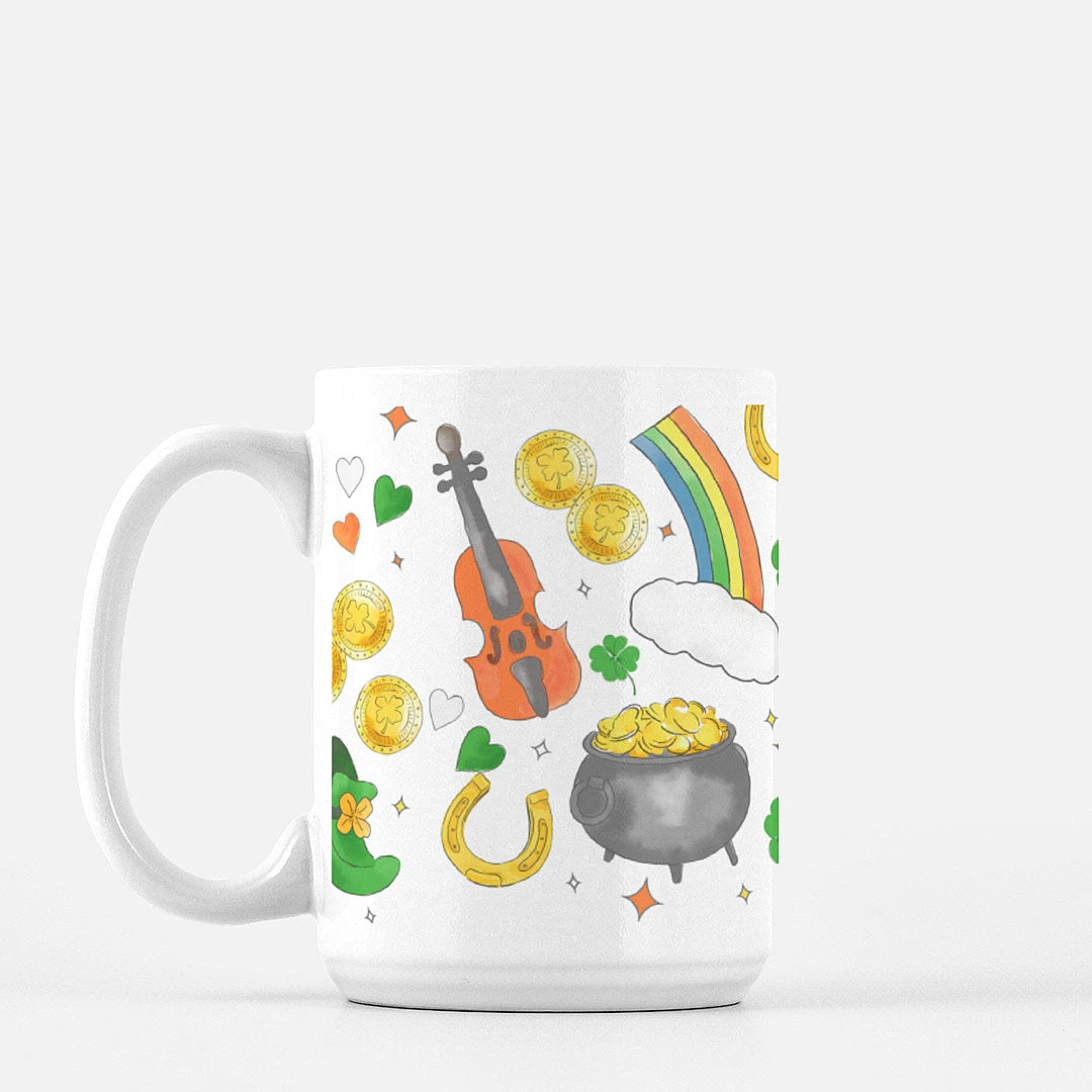 Pinch Me Party St. Patrick's Day Porcelain Mug 1 Pinch Me Party St. Patrick's Day Porcelain Mug
