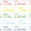 Rainbow Cursive Personalized Folded Note Cards
