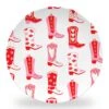 Rootin' Tootin' Valentine's Set Of (4) 10" Dia. Melamine Plates