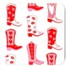Rootin' Tootin' Valentine's, Rosy, 4"x 4" Paper Coasters