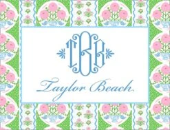 Ribbons In Bloom, Peony, Gift Sticker Label, Set Of 24