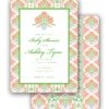 Ribbons In Bloom Invitation, Begonia