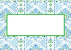 Ribbons In Bloom Tented Place Cards, Hydrangea