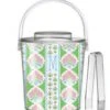 Ribbons In Bloom Personalized Ice Bucket, Peony