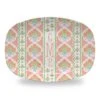 Ribbons In Bloom Personalized Melamine Platter, Begonia