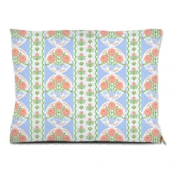 Ribbons In Bloom Pet Bed, (3) Sizes Available, Periwinkle